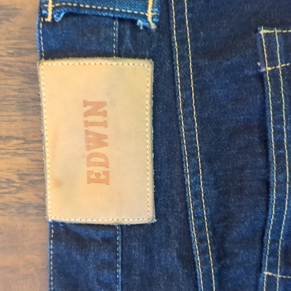 Edwin ED-80 slim tapered jeans. Tag shows 32x34. - Picture 3 of 9